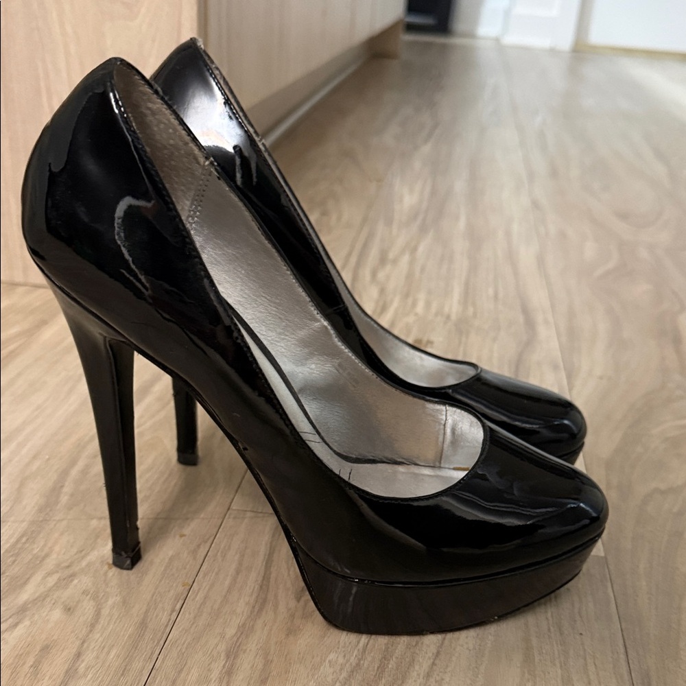Classic Black Patent High Heel platform heels